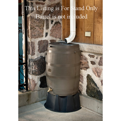 #ad #ad Rain Barrel Stand for 50 Gallon Rain Barrel Flat Back RTS Home Accents Black NEW $34.38