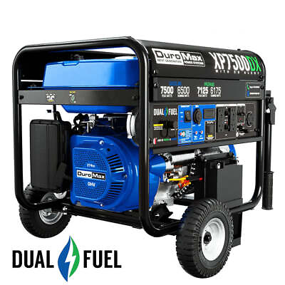 #ad DuroMax XP7500DX 7500 Watt Dual Fuel Gas Propane Portable Generator w CO Alert $699.00