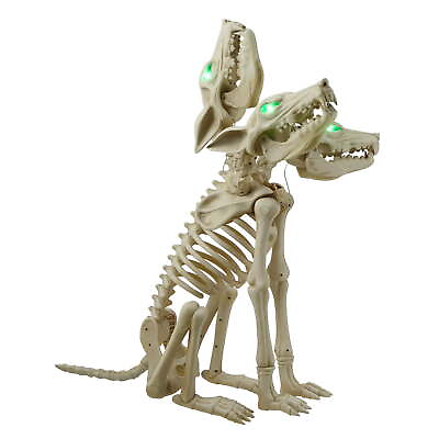 #ad Halloween Animated Three Headed Wolf Skeleton 30quot; by Way To Celebrate $26.31