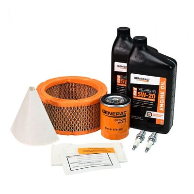 #ad Generac A0002075499 Maintenance Kit with Proprietary 5W 20 Synthetic Oil for 12 $69.84