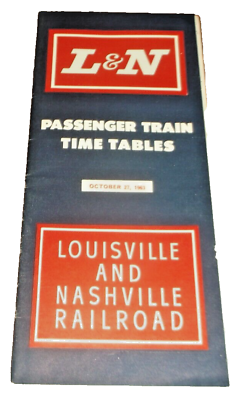 #ad OCTOBER 1963 Lamp;N LOUISVILLE AND NASHVILLE PUBLIC TIMETABLE $25.00