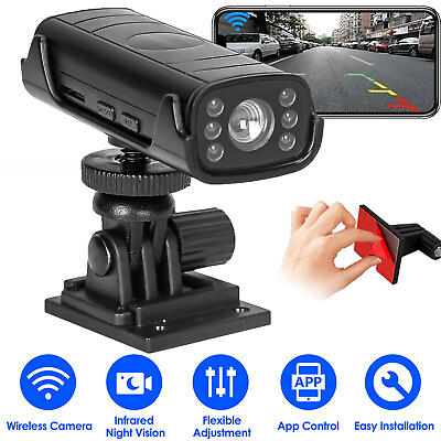 #ad Wireless Reverse Hitch Guide Camera Car Vehicle Backup Rechargeable Night Vision $21.25