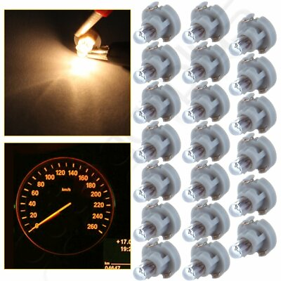#ad 20X Halogen Bulbs T3 Neo Wedge Dash A C Heater Climate Light Warm White $10.76