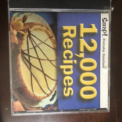 #ad Snap 12000 Recipes PC 2001 $2.99