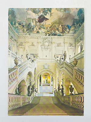#ad #ad Vintage Postcard Inside Residenz Wurzburg Residence Staircase Ceiling Fresco $10.49