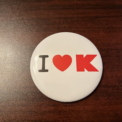 #ad #ad I Heart K K Mart Employee Button Pin 2000s $8.99