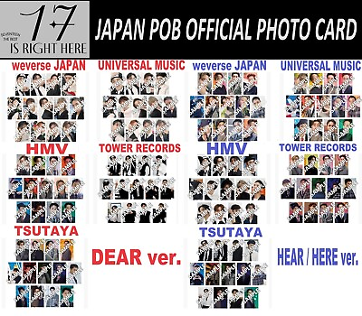 #ad SEVENTEEN 17 IS RIGHT HERE DEAR HERE HEAR ver. JAPAN POB JPPOB PHOTO CARD $5.99