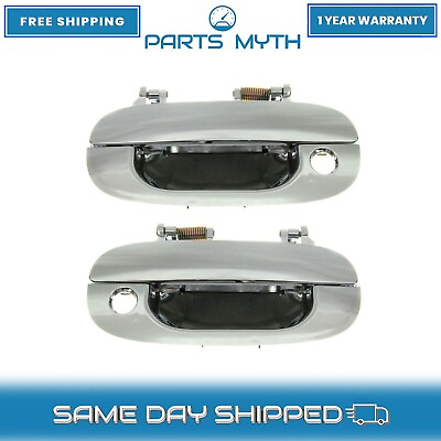 #ad NEW Outer Outside Exterior Door Handle Chrome Pair For Dodge Ram Pickup Truck $55.70