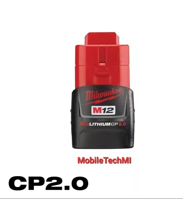 #ad Genuine Milwaukee M12 Red Lithium CP2.0 2.0Ah Battery 48 11 2420 OEM 12 Volt NEW $23.98