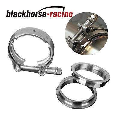 #ad 3#x27;#x27; Inch Mild Steel V Band Clamp Kit Male Female 3quot; v band Turbo Exhaust Vband $17.32