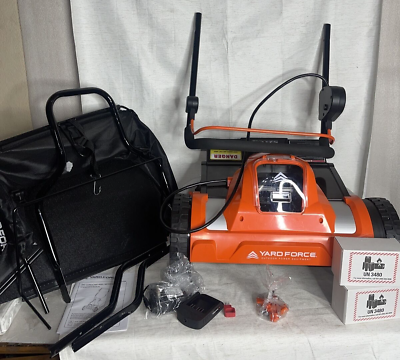 #ad Yard Force YF20VRXRM Lithium Ion Cylinder Reel Mower Batteries Included OPEN BOX $299.99