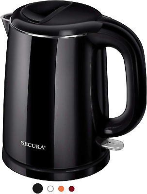 Secura Stainless Steel Double Wall Electric Kettle Water Heater for Tea Coffee W $37.99