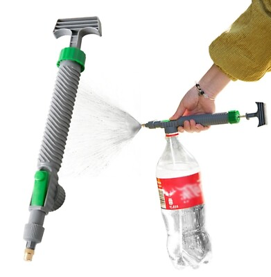 #ad #ad High Pressure Air Pump Sprayer Adjustable Drink Bottle Spray Head Nozzle Garden $7.49