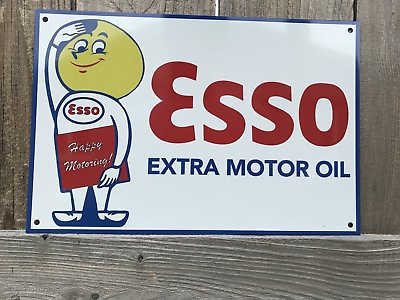 Esso Gasoline Oil Pump Gas Vintage Style 12 Inch metal sign #ad $19.99