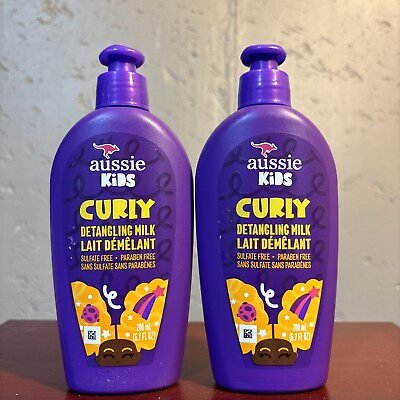 #ad #ad 2 Pack Aussie Kids Curly Detangling Milk 6.7oz 200 ml Free Shipping $12.99