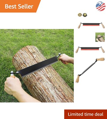 #ad Woodworking Draw Shave Tool 10quot; Straight Blade for Debarking Logs amp; Firewood $48.99