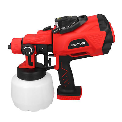 #ad Paint Spray Cordless Electric High Pressure Paint Sprayer With LED Light ◈ $70.87