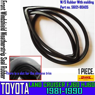 #ad FOR TOYOTA LAND CRUISER FJ60 HJ60 FRONT SLOT WEATHERSTRIP WINDSHIELD RUBBER A1 $159.09