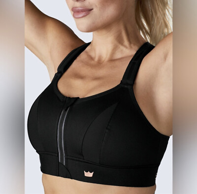 New Shefit Ultimate Sports Bra Black High Impact Size luxe with laundering bag $39.95