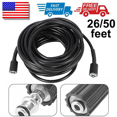 #ad 26 50FT 1 4quot;Power Pressure Washer Hose Craftsman 3200PSI Equipment Replacement $17.79