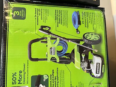 NEW Greenworks 2100 PSI Electric Pressure Washer GPW2100 BR15 #ad $129.00