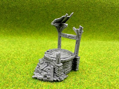 #ad HO scale destroyed Old Water Well 1:87 scale 3D print Grimdale $11.99