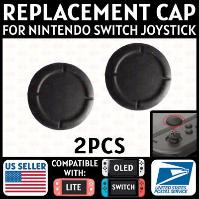 #ad 2x Thumb Stick Grip Caps For Nintendo Switch Lite OLED NS Joy Con Replacement $3.49
