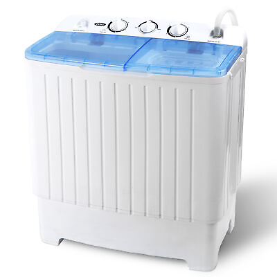 #ad 17.6LBS Portable Washing Machine Mini Compact Twin Tub Laundry Washer Spin Dryer $96.59
