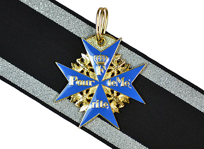 #ad WW1 Repro German BLUE MAX MEDAL Pour Le Merite Award Military Order High Quality $32.95