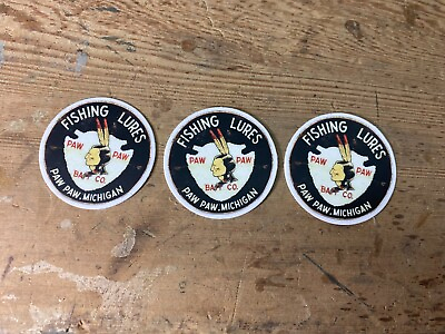 #ad 2 Inch Paw Paw Fishing Lure Stickers 3 Car window stickers new 2 inch $5.00
