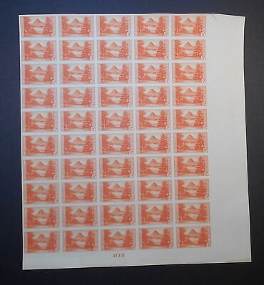 #ad #ad 1935 National Parks 9c Sc 764 FARLEY sheet of 50 no gum as issued NGAI KL $192.50