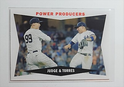 #ad 2020 Topps Baseball Aaron Judge Gleyber Torres #60CC JT Power Producers Insert $2.50