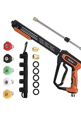 #ad FIXFANS Pressure Washer Gun Kit 4000PSI Power Washer Handle Gun With Want Ext $45.00