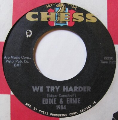#ad 45 Hear Eddie amp; Ernie ‎– quot;We Try Harderquot; Ramp;B Northern Soul 1966 $30.00