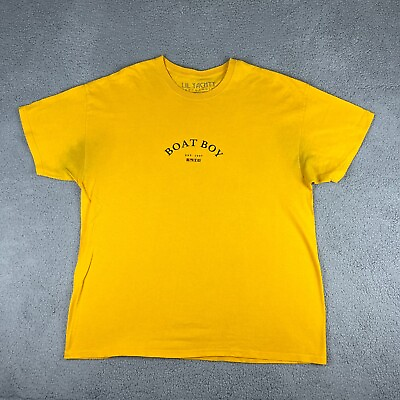 #ad Lil Yachty T Shirt Mens XL Yellow Boat Boy Offical Merchandies 2017 Rap Hip Hop $17.88