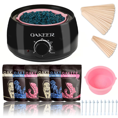 #ad Professional Waxing Kit Wax Warmer for Hair Removal at Home with Wax Beads 6Pack $43.99