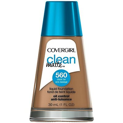 #ad 2pcs CoverGirl Clean Oil Control Liquid Classic Tan 560 1 oz $20.68