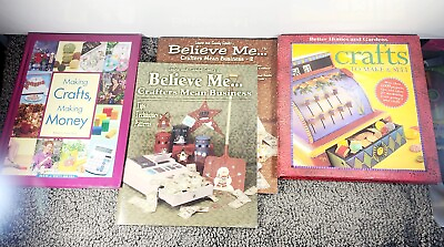 #ad #ad Starting A Crafting Business Sell Money Hardcover Paperback Book Lot 4 Reference $22.50
