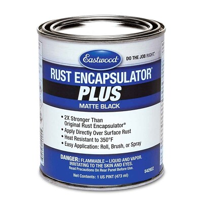 #ad Eastwood Matte Black Rust Encapsulator Plus 1 Pint Long Lasting Heat Resistant $34.99