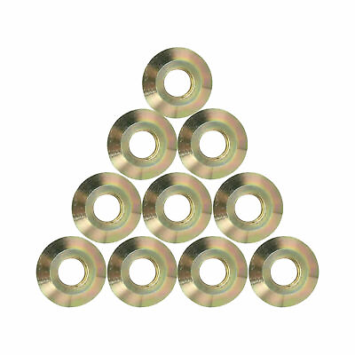 #ad 10 Pack Brass Washer Cover for Concrete Deck Anchor For Swimming Pool Cover $70.49