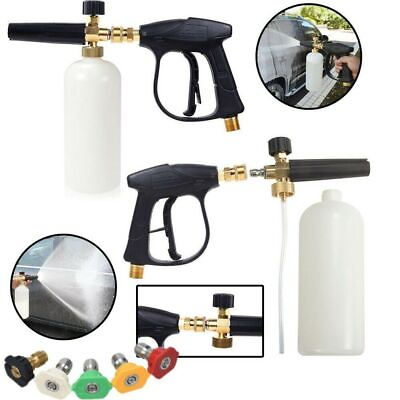 #ad 1 4quot; Car Wash Soap Spray Pressure Jet Bottle Snow Foam Lance Cannon Washer Gun $43.59