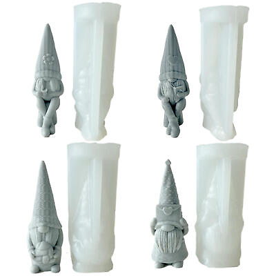 #ad Gnome Mold 3D Epoxy Resin Mold Candle DIY Silicone Making Moulds Creative $12.04