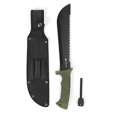 #ad #ad 10quot; Machete with Saw Teeth Fire Starter Model 5031 $16.99