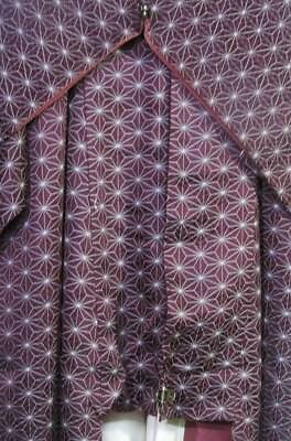 #ad Hemp Leaf Pattern Fine Kimono From 60 Years Old Around 148Cm $81.22