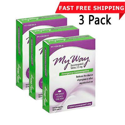 #ad #ad 3x My Way Emergency Contraceptive Pill Compare to Plan B One Step Expire 03 2025 $18.89