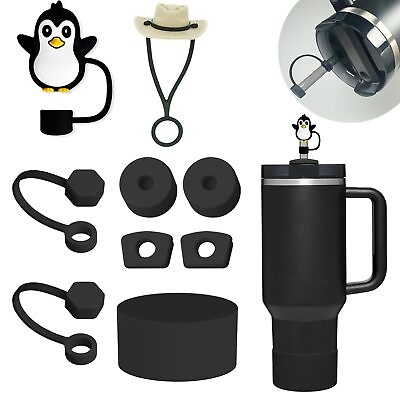 #ad Stanley Cup Accessories Set Including 6 Pcs Silicone Spill Proof Stopper 2 P... $20.62