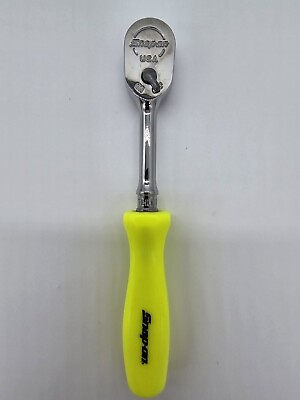 #ad #ad Snap on Tools THLD72 YELLOW 1 4quot; Drive Hard Handle Long Fixed Head Ratchet NEW $107.95