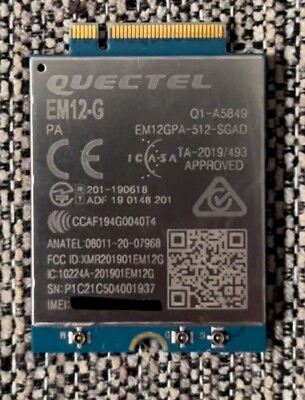 #ad NEW Quectel EM12 G M.2 LTE Module OpenWRT Rooter DIY Rural Easy IMEI Repair $78.00