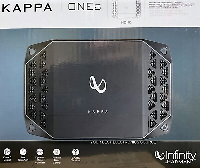 #ad NEW Infinity KAPPA ONE6 Monoblock Class D Car Amplifier w Bass Knob $141.50