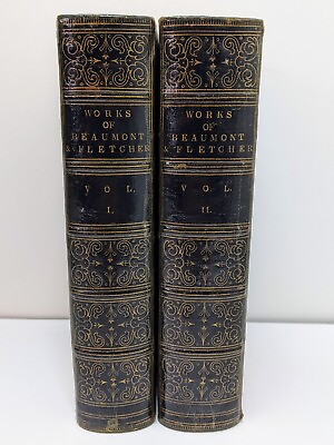 #ad The Works of Beaumont and Fletcher HC 1840 2 Vols Moxon $145.00